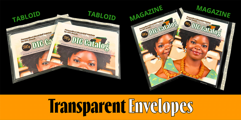 My DTC Catalog Magazine or Tabloid Transparent Env